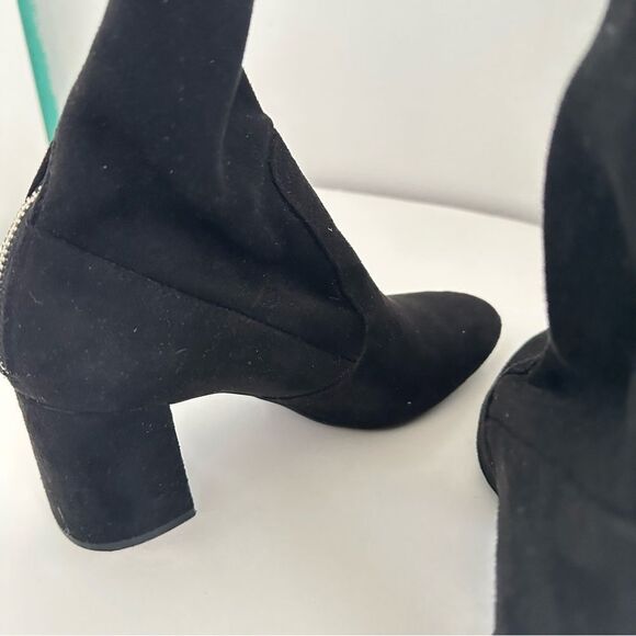 Zara Black Ankle Booties Sleek Modern Design - Picture 4 of 5